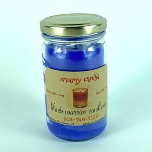 Purple Creamy Vanilla 8oz Candle